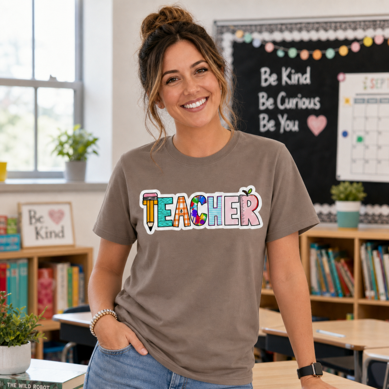 Teacher | Sticker Style Letters