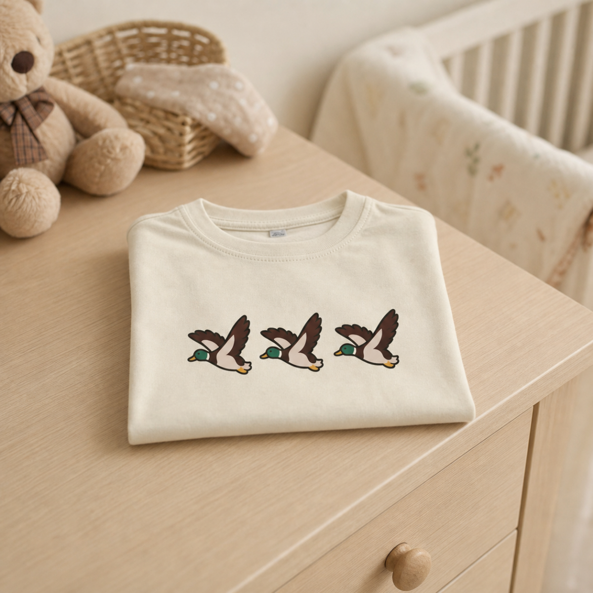 Three Mallards Flying