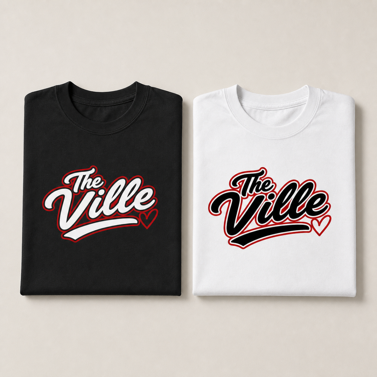 The Ville | Black w/ White Letters