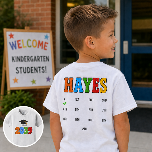 Class of Shirt | Grow with Me | Customizable