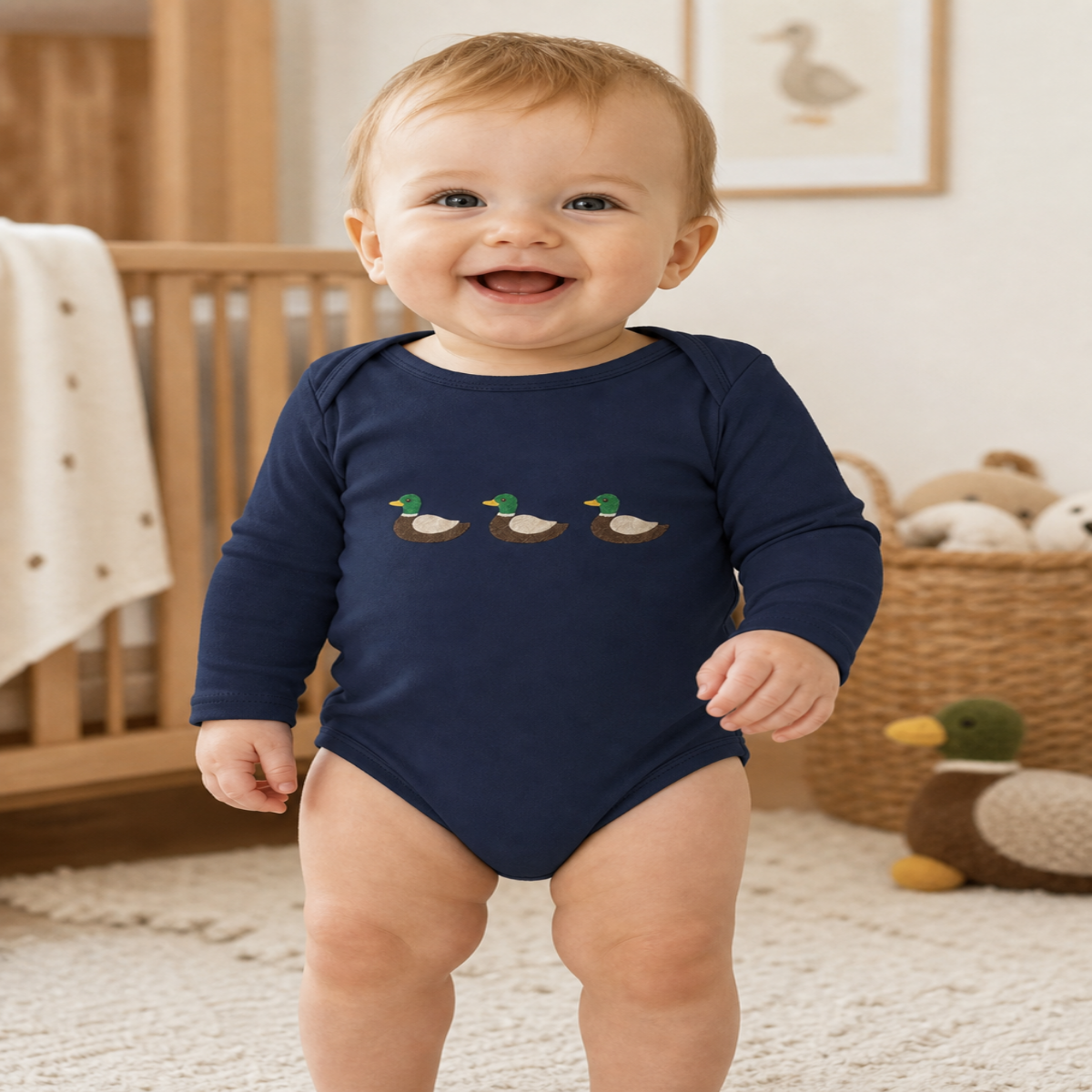 Three Mallards | Long Sleeve Bodysuit