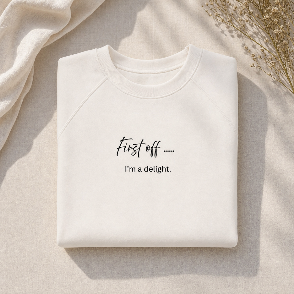 I'm a Delight | Raglan Pullover