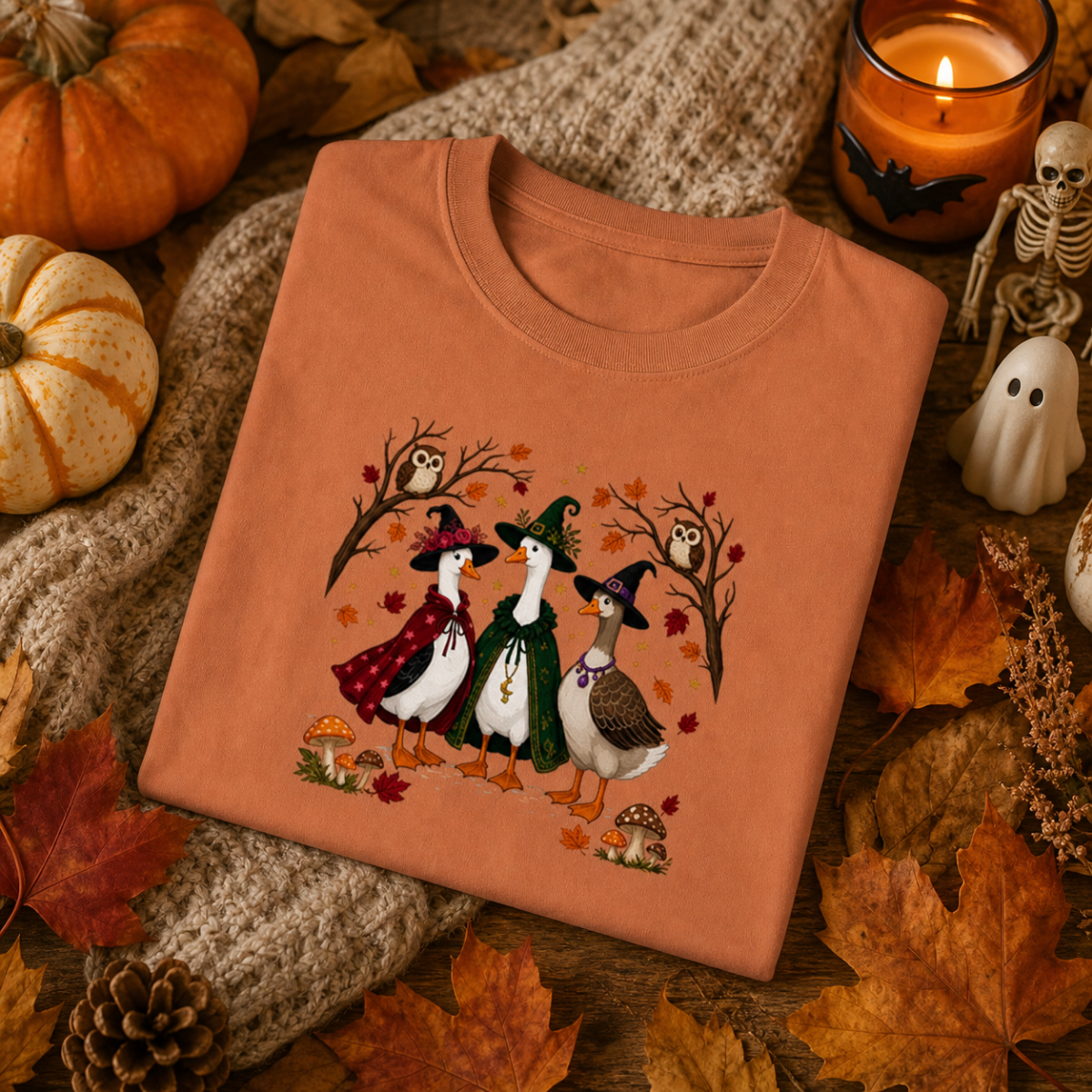 Mallards Dressed as Witches