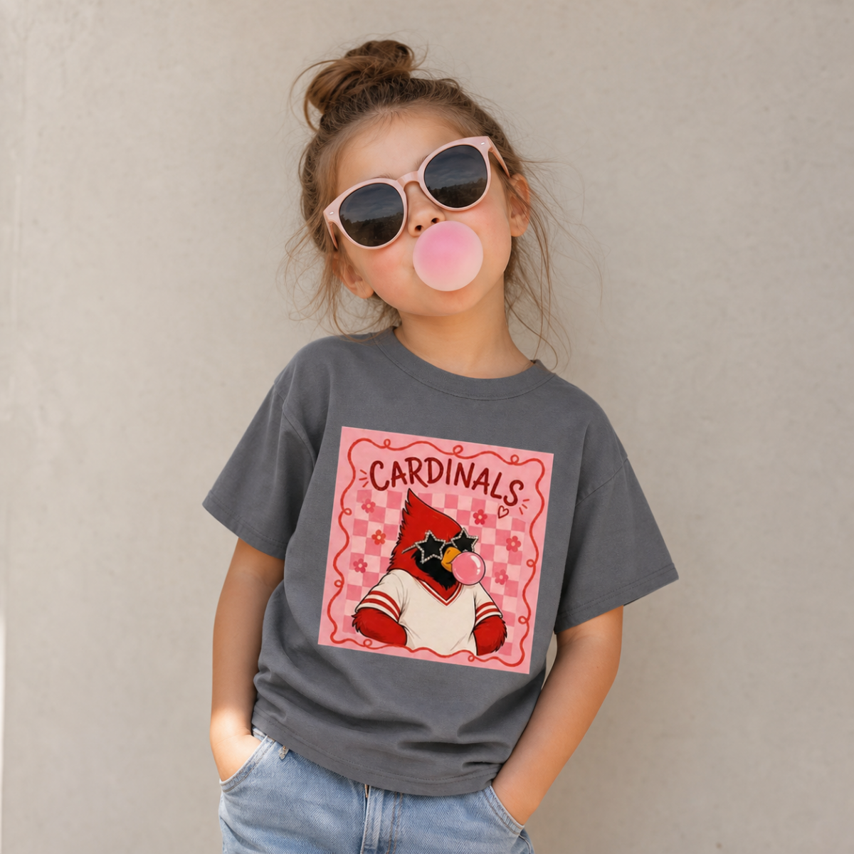 Cardinal Blowing Bubblegum